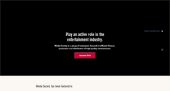 Desktop Screenshot of mediasociety.com