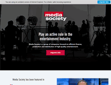 Tablet Screenshot of mediasociety.com